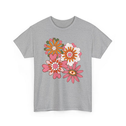 More Abstract Flowers 30 Unisex Heavy Cotton Tee