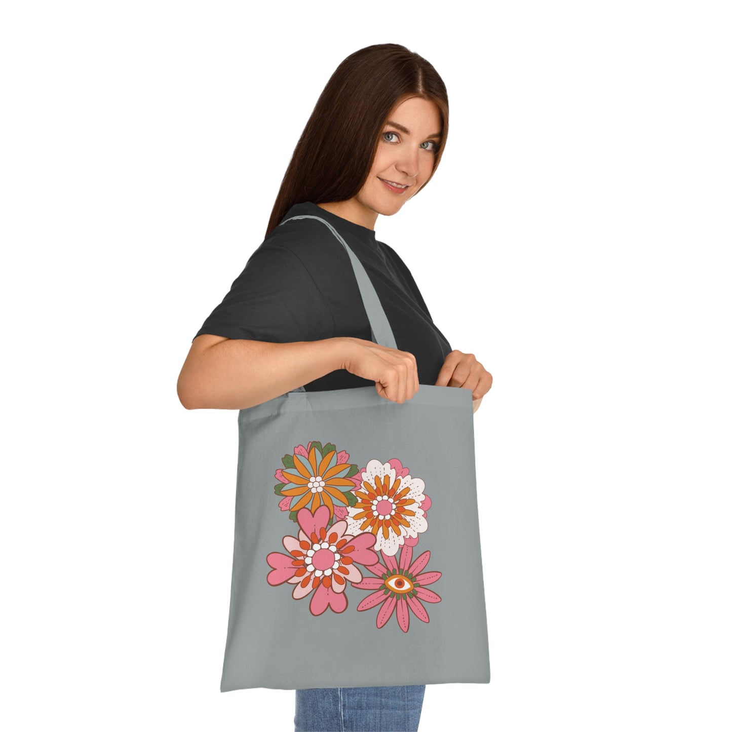 Flower power 10 Cotton Tote