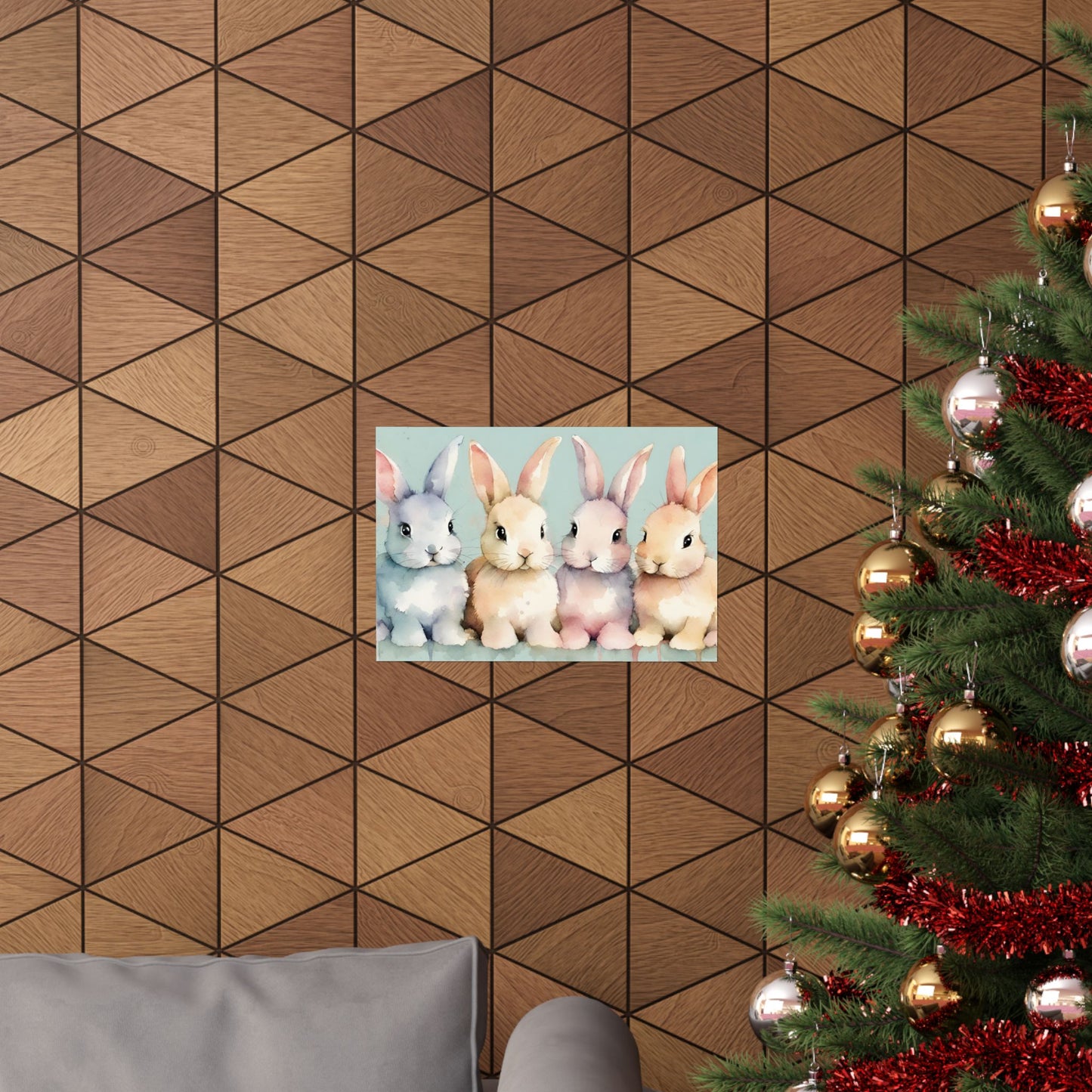 Nursery Bunnies 5 Matte Horizontal Posters