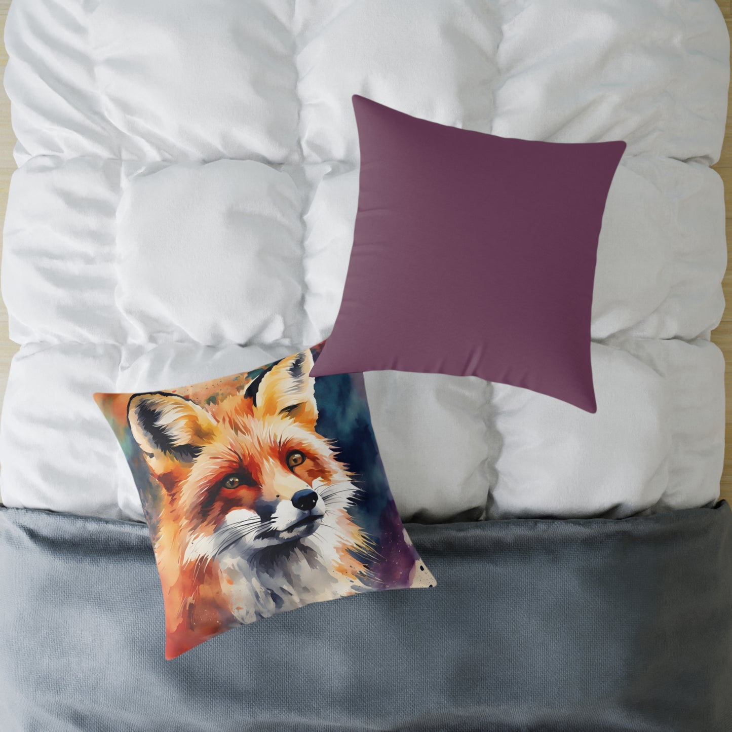 Fox 03 Poly Pillow - Natures Beauty Design