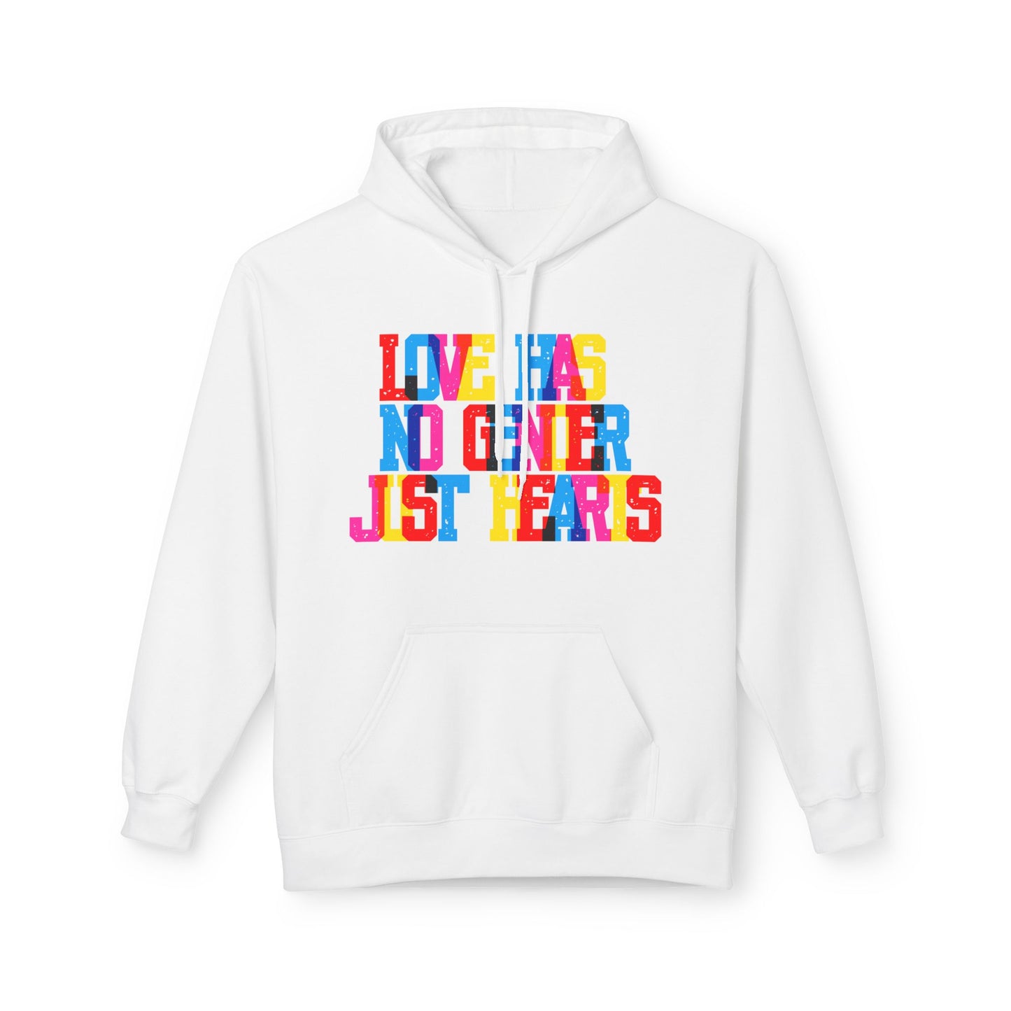 Love Has No Gender Just Hearts Unisex Valentines Hoodie