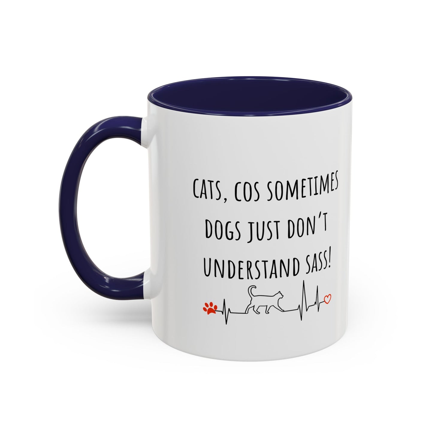 Cats V Dogs 02 Accent Coffee Mug (11oz)