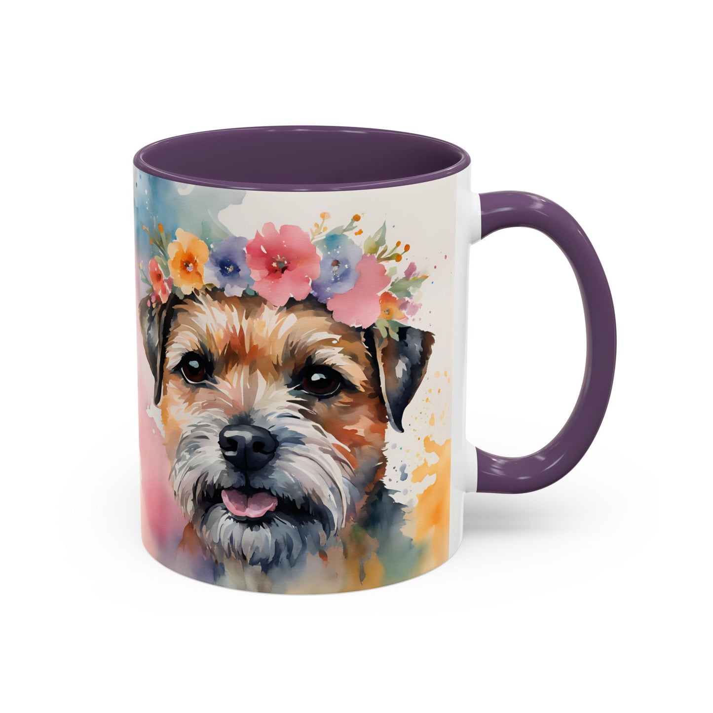 Border Terrier 03 Accent Coffee Mug - Dog Lover Gift