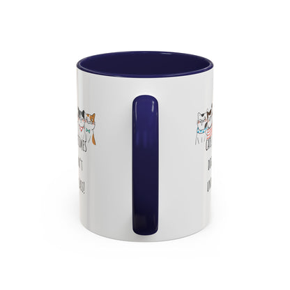Cats V Dogs Accent Coffee Mug (11oz)
