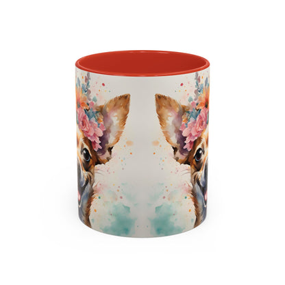 Chihuahua 02 Accent Coffee Mug - Dog Lover Gift