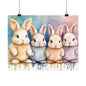 Nursery Bunnies 2 Matte Horizontal Posters