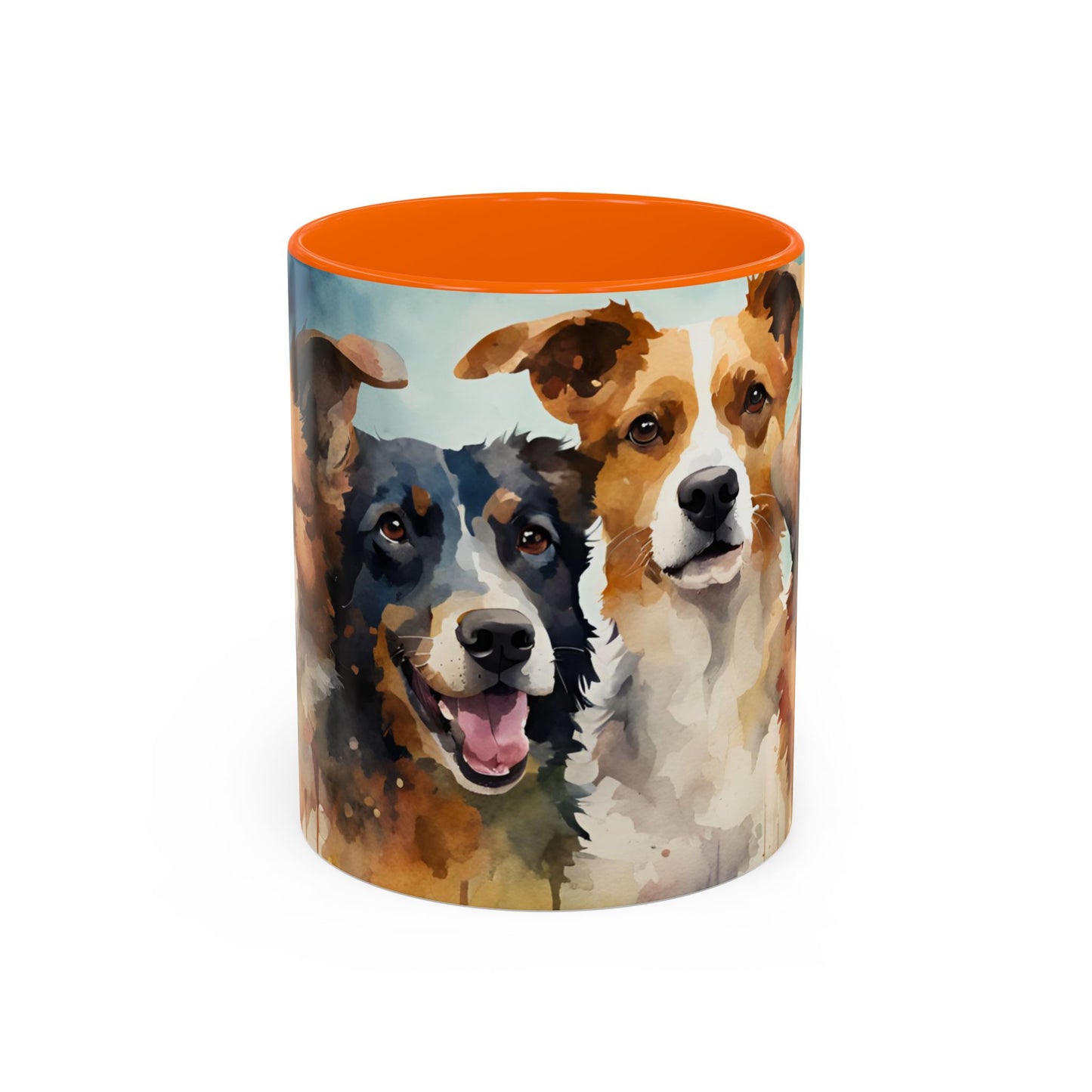 Multicoloured Doggies 5 Accent Mug 11oz