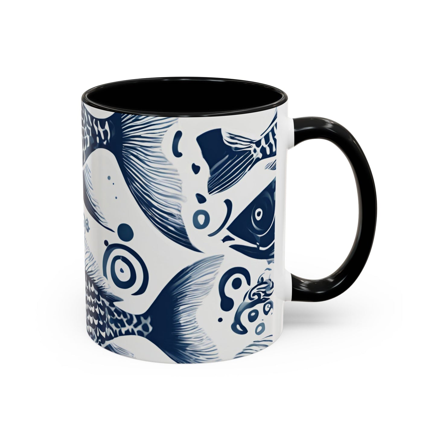 Fish 02 Accent Coffee Mug (11oz)