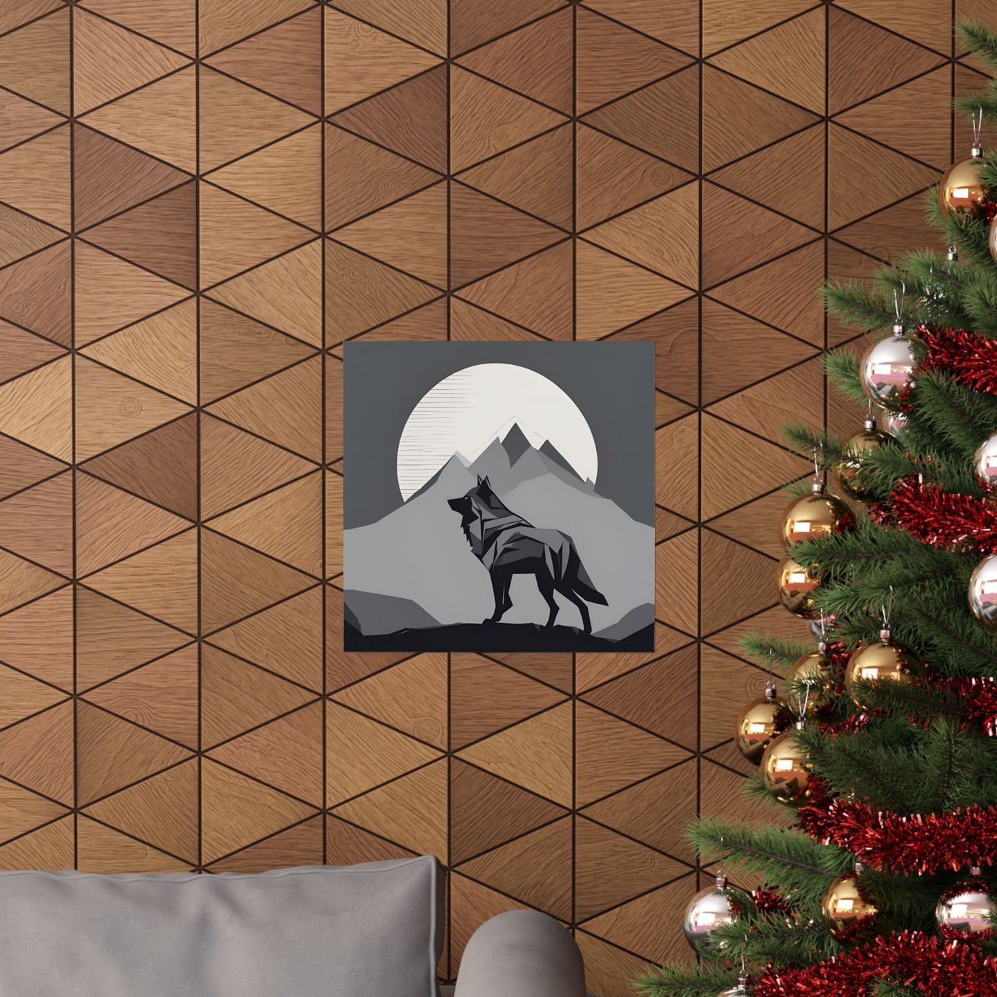 Lone Collection Wolf 12 Matte Square Posters