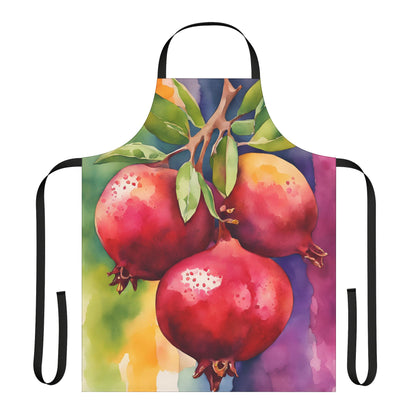 Pomegranates 01 Apron 5-Color Straps