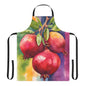 Pomegranates 01 Apron 5-Color Straps