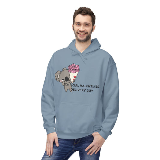 Official Valentines Delivery Guy Mens Valentines Hoodie