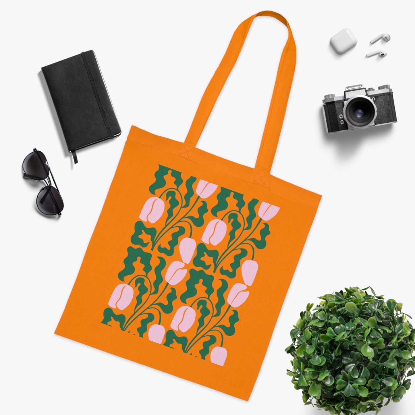 Abstract flowers 15 Cotton Tote