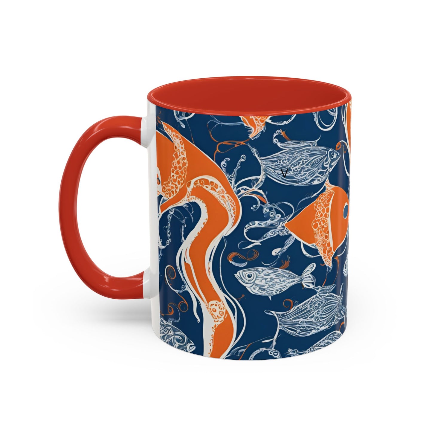 Orange Fish 10 Accent Coffee Mug (11oz)