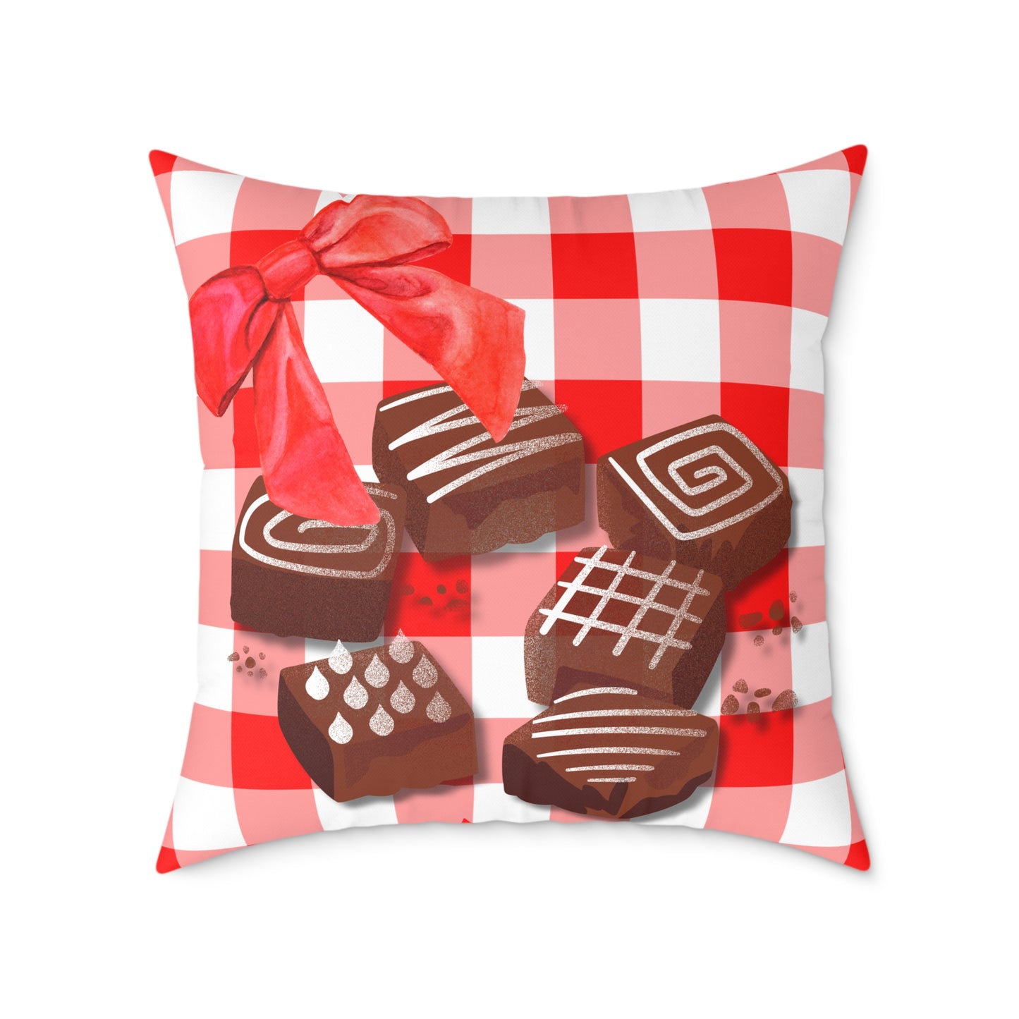 Valentine Chocolates Poly Pillow