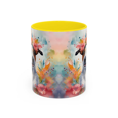 Jack Russell 02 Accent Coffee Mug - Dog Lover Gift