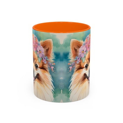 Pomeranian 03 Accent Coffee Mug - Dog Lover Gift