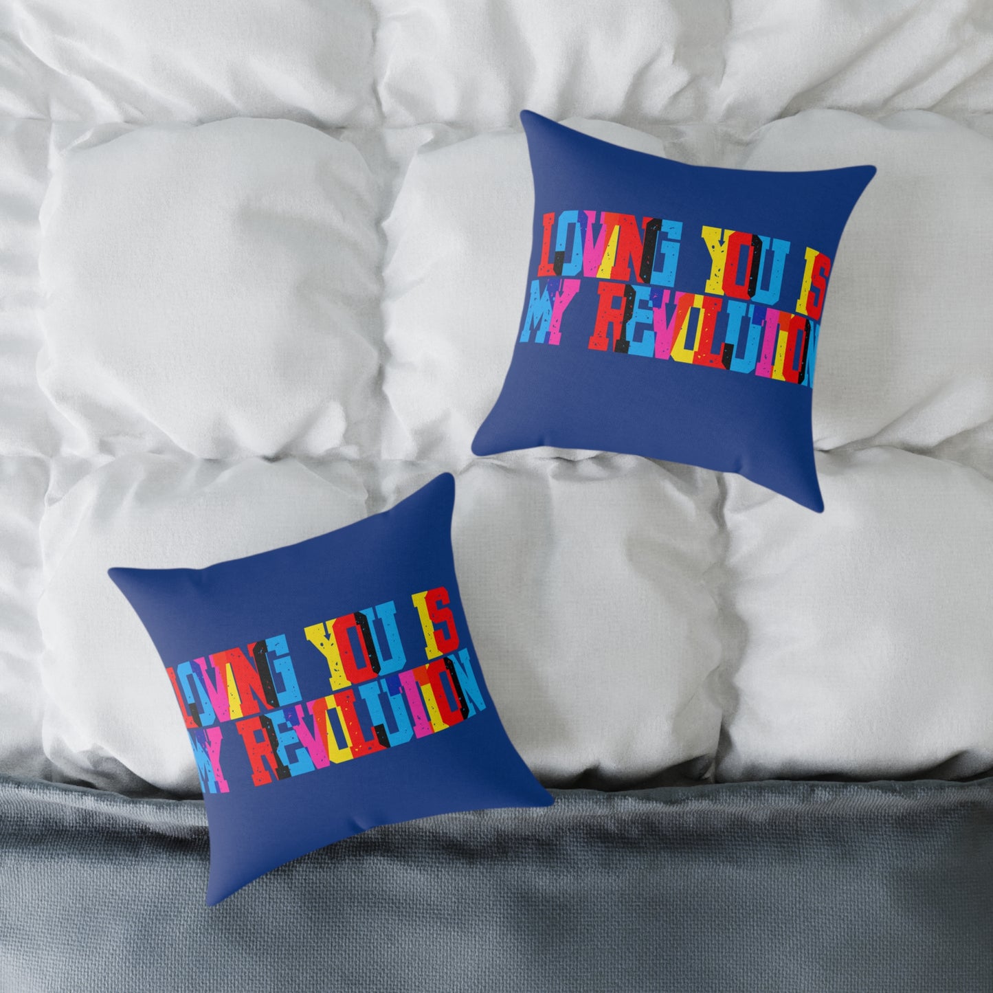 Loving You Is My Revolution Poly Pillow
