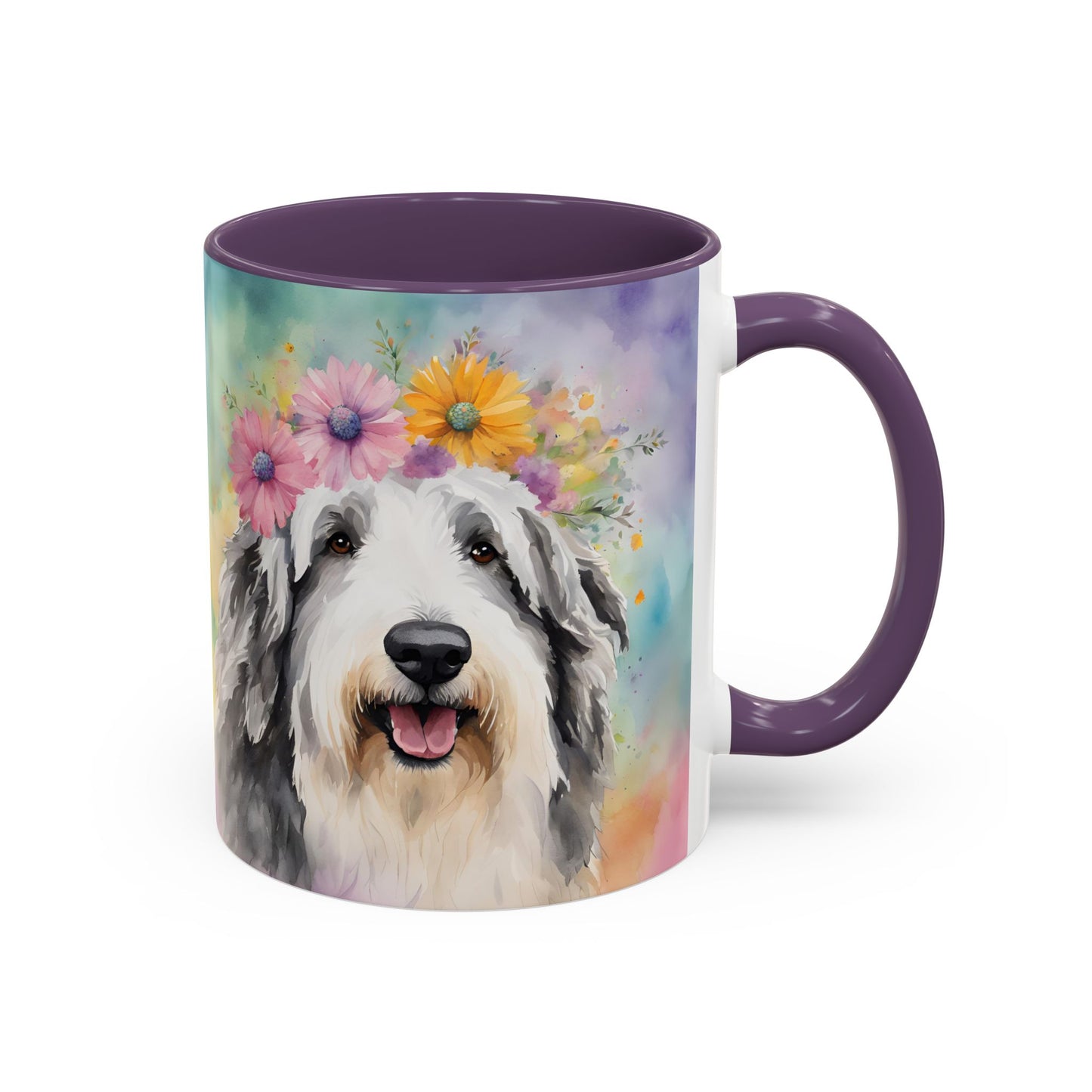 Bearded Collie 03 Accent Coffee Mug - Dog Lover Gift