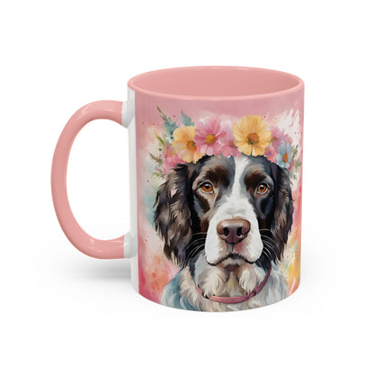Springer Spaniel 01 Accent Coffee Mug - Dog Lover Gift