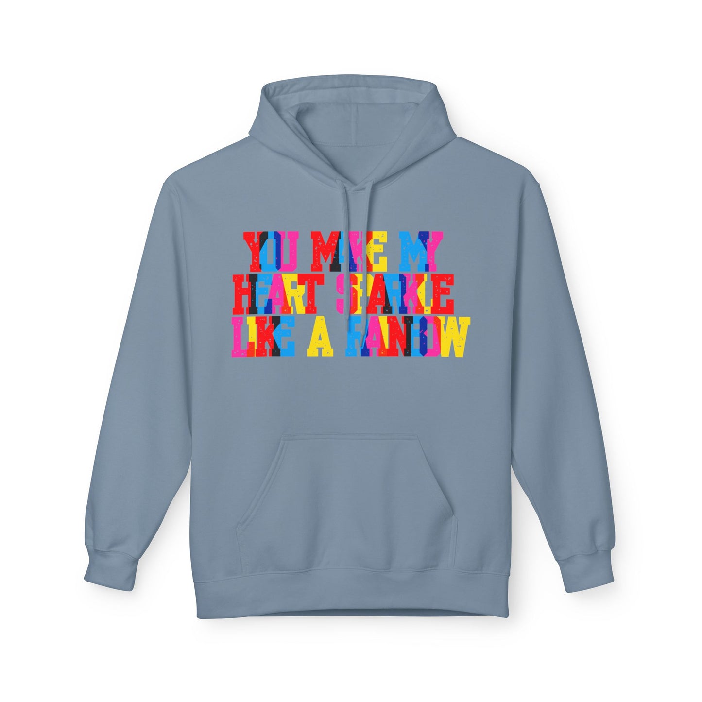 You Make My Heart Sparkle Like A Rainbow Unisex Valentines Hoodie