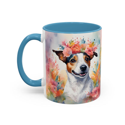 Jack Russell 02 Accent Coffee Mug - Dog Lover Gift