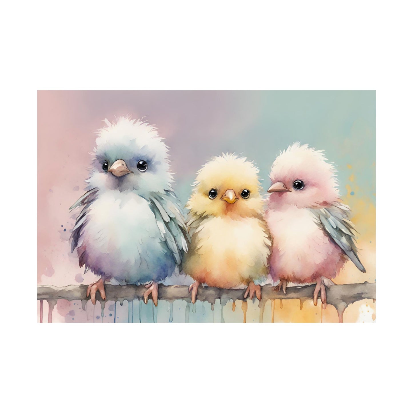 Nursery Birdies 5 Matte Horizontal Posters