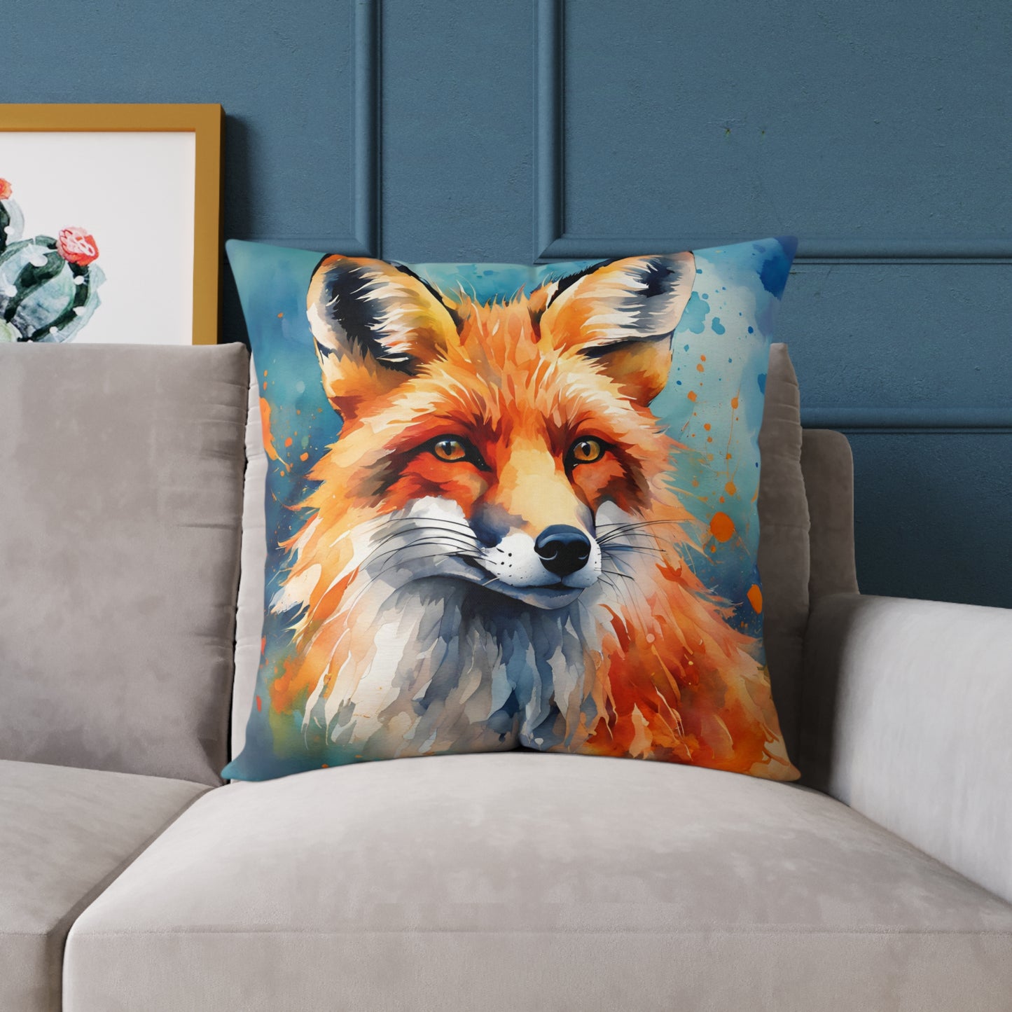 Fox 04 Poly Pillow - Natures Beauty Design