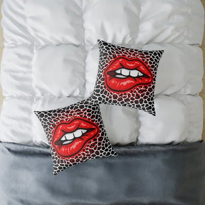 Crocodile Lips Poly Pillow