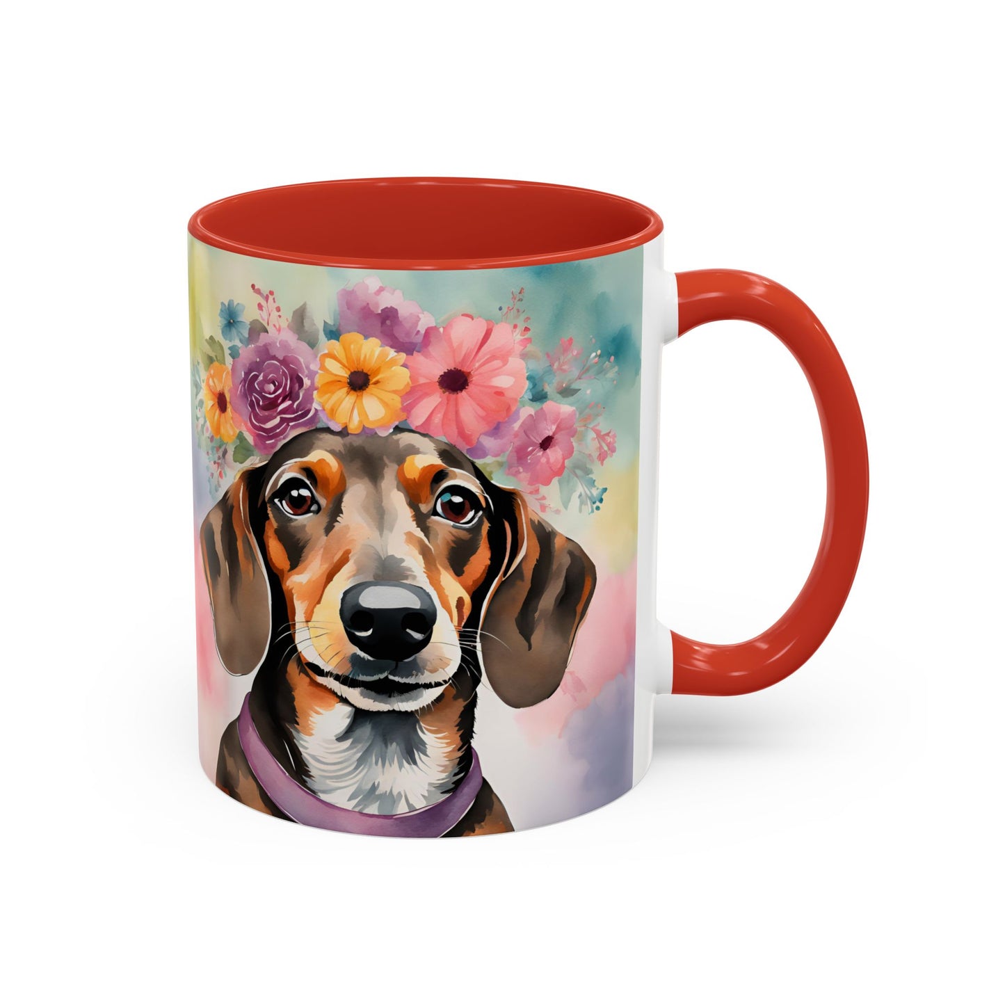 Dachshund 03 Accent Coffee Mug - Dog Lover Gift