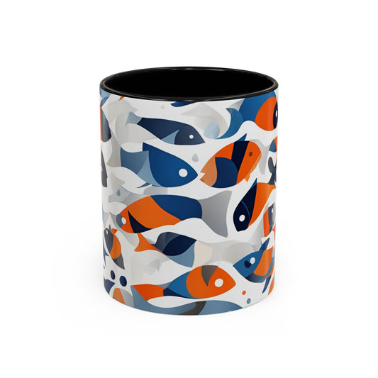 Orange Fish 04 Accent Coffee Mug (11oz)