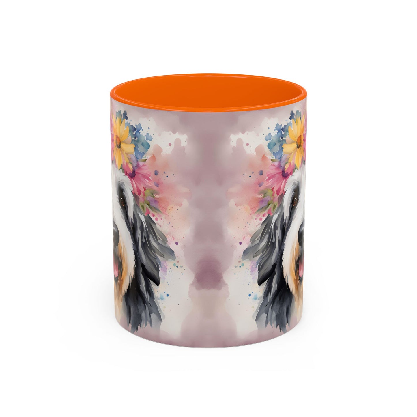Bearded Collie 01 Accent Coffee Mug - Dog Lover Gift