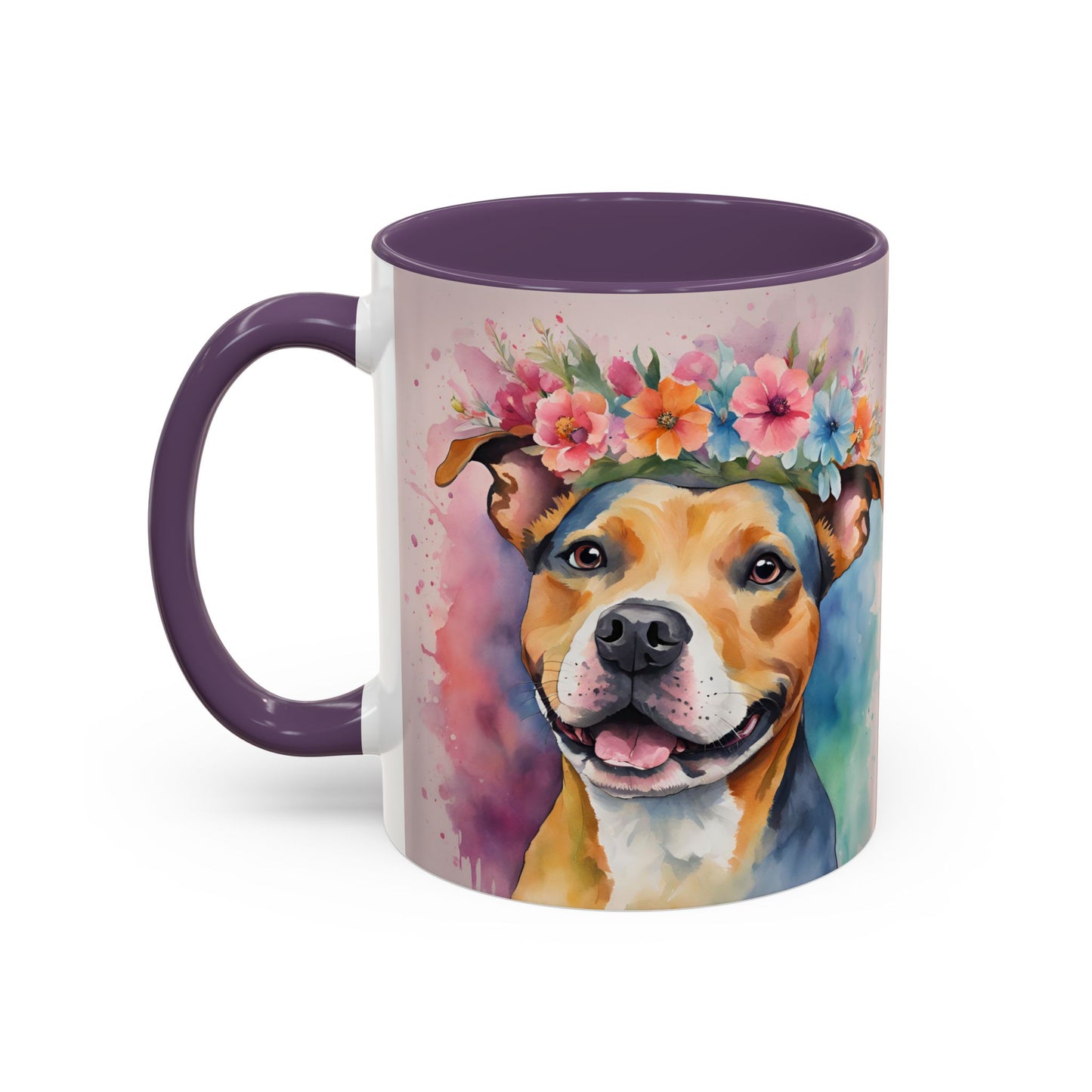 Staffordshire Bull Terrier 02 Accent Coffee Mug - Dog Lover Gift