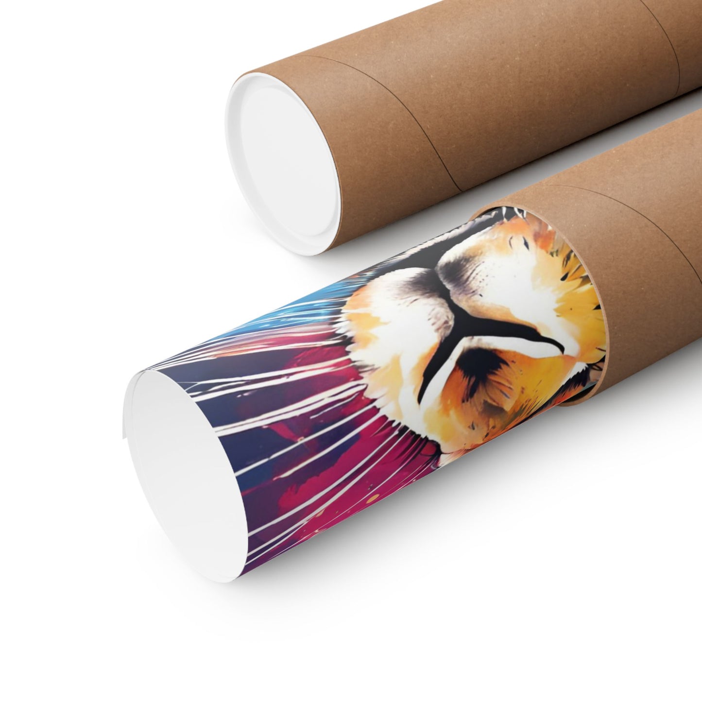 Multicolored Hare 3 Matte Vertical Poster