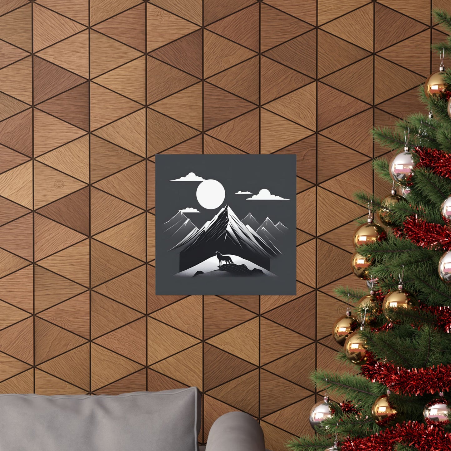Lone Collection Wolf 3 Matte Square Posters
