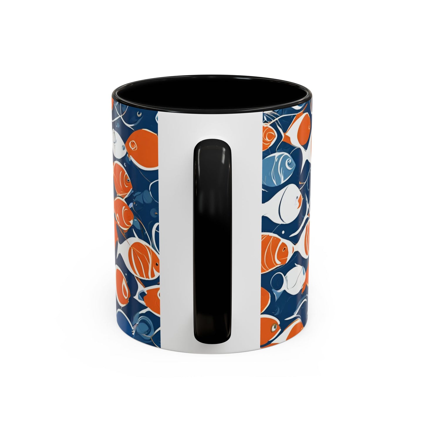 Orange Fish 08 Accent Coffee Mug (11oz)