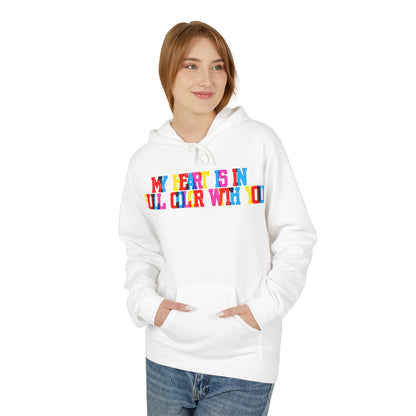 My Heart Is In Full Color With You Unisex Valentines Hoodie