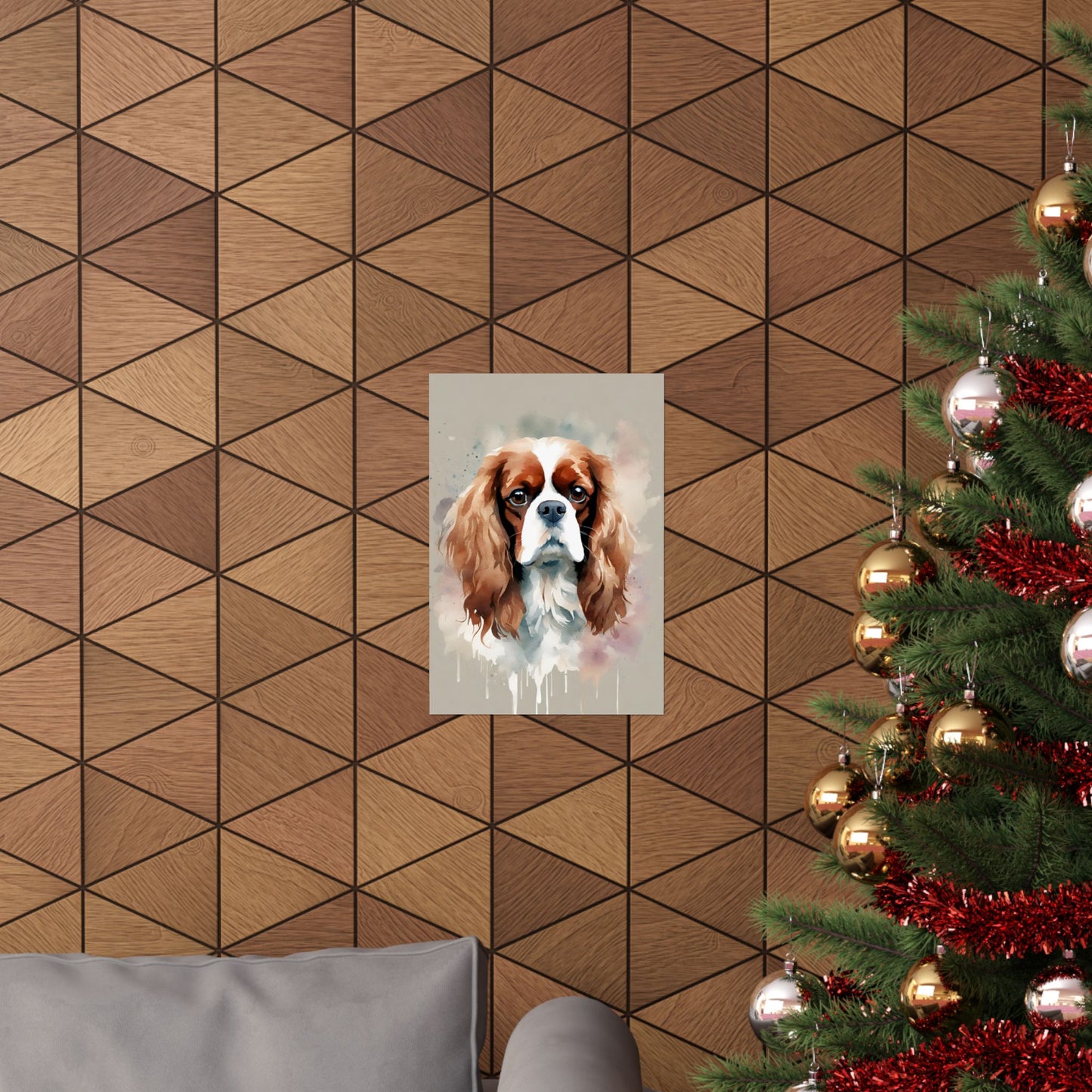 Dogs King Charles Spaniel 02 Matte Vertical Poster