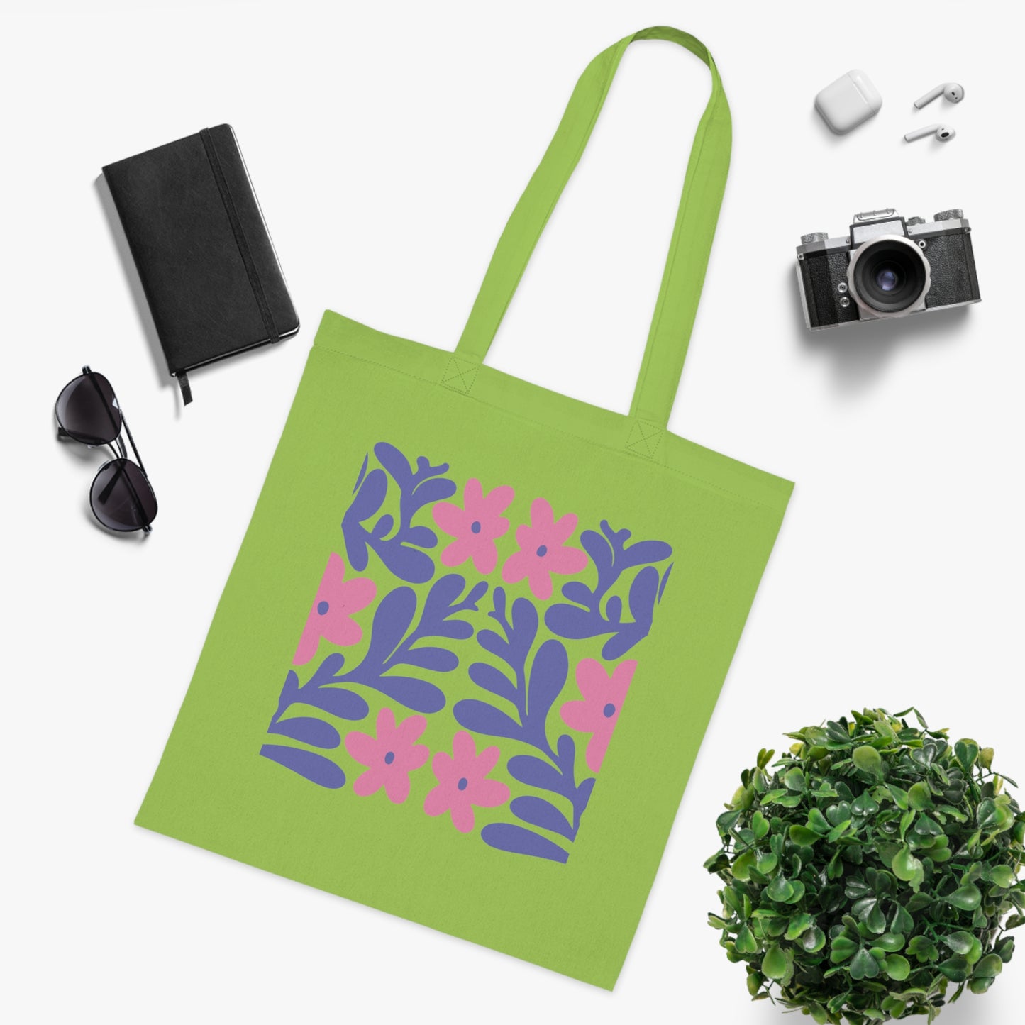 Abstract flowers 17 Cotton Tote