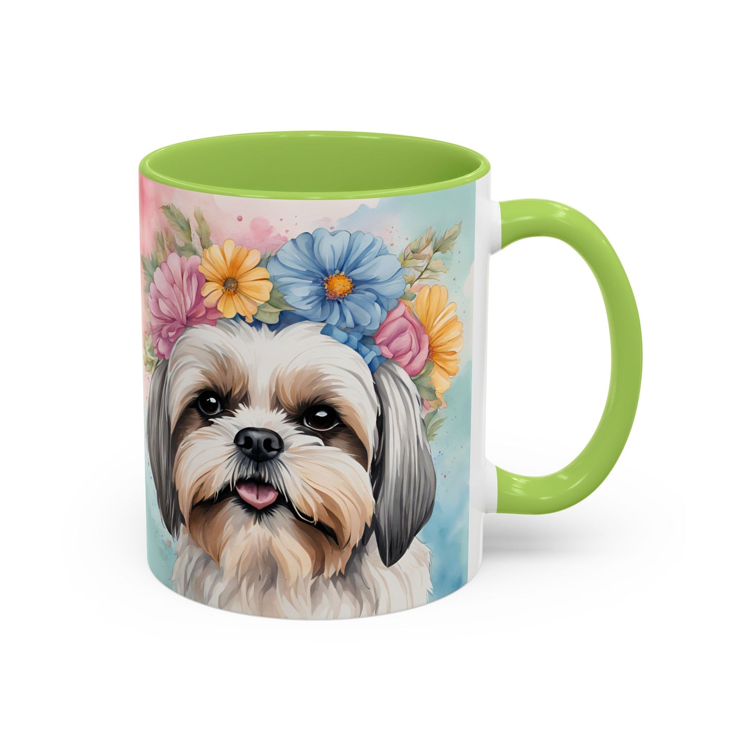 Shih Tzu 02 Accent Coffee Mug - Dog Lover Gift