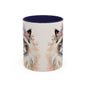 Floral Siamese Cat 04 Accent Coffee Mug - 11oz Perfect for Cat Lovers & Gifts