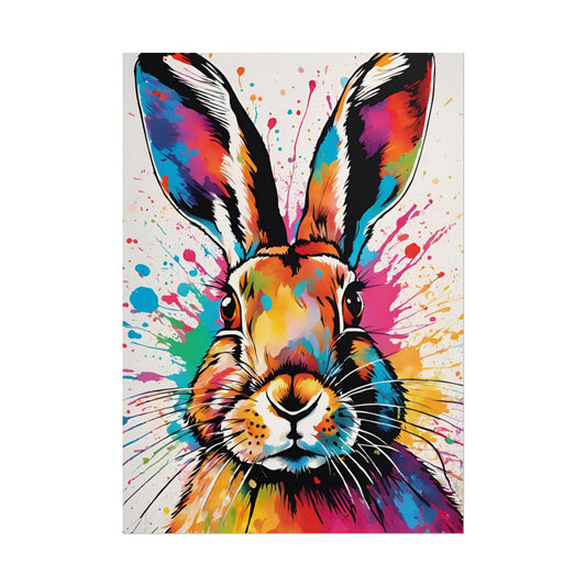 Multicolored Hare 2 Matte Poster