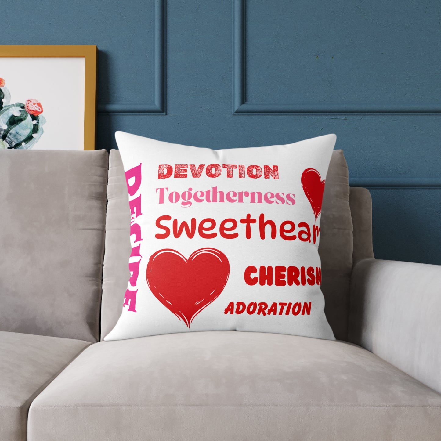 Sweetheart Words Poly Pillow