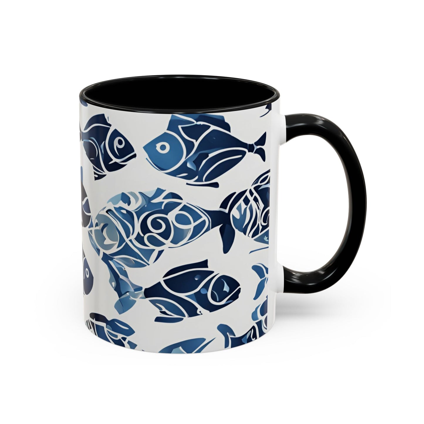 Fish 08 Accent Coffee Mug (11oz)