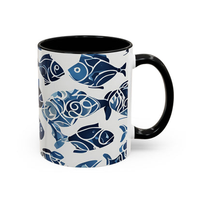 Fish 08 Accent Coffee Mug (11oz)