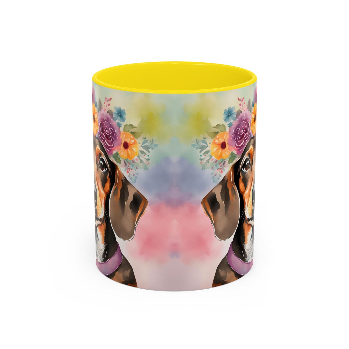 Dachshund 03 Accent Coffee Mug - Dog Lover Gift