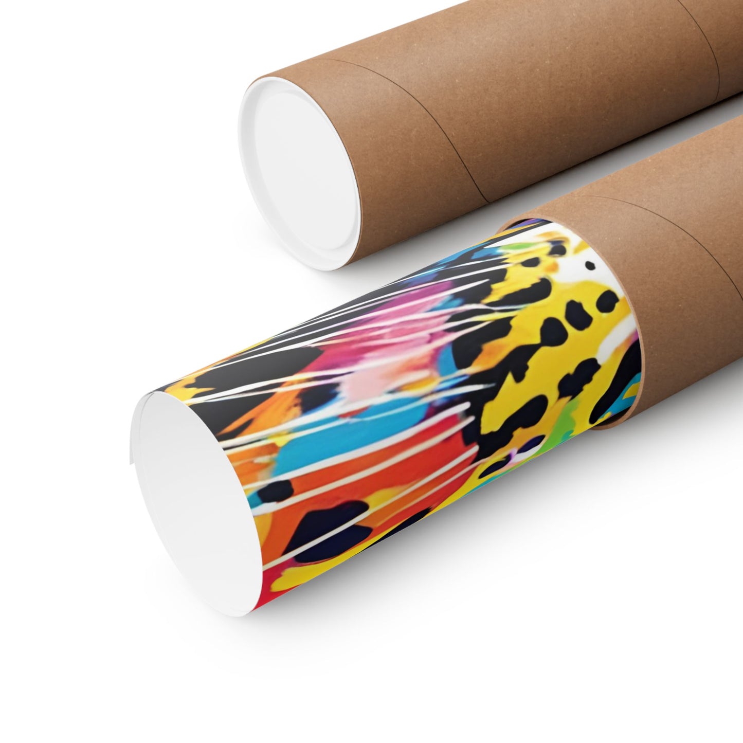 Multicolored Cheetah 3 Matte Vertical Poster