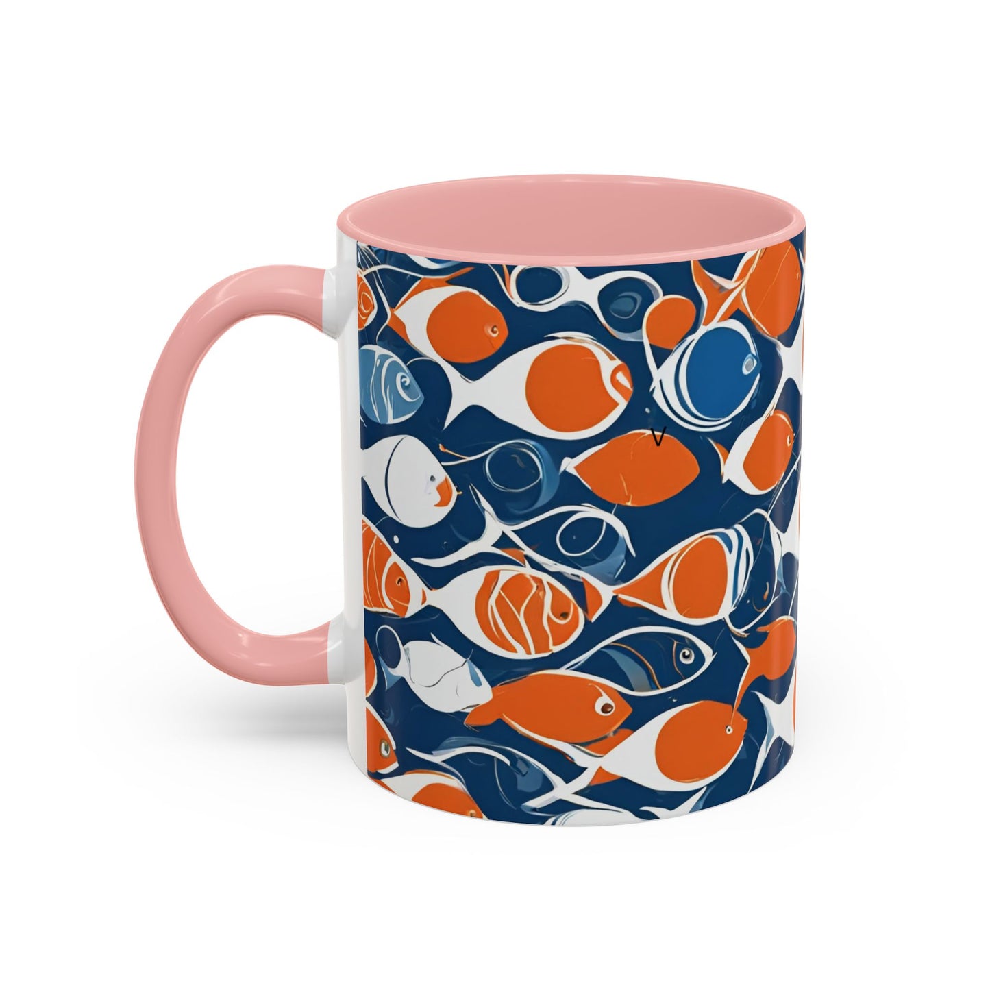 Orange Fish 08 Accent Coffee Mug (11oz)