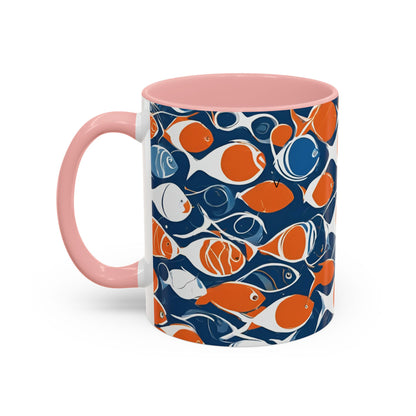 Orange Fish 08 Accent Coffee Mug (11oz)