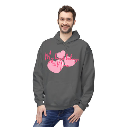 (Personalizable) My Heart Belongs To NAME Unisex Valentines Hoodie